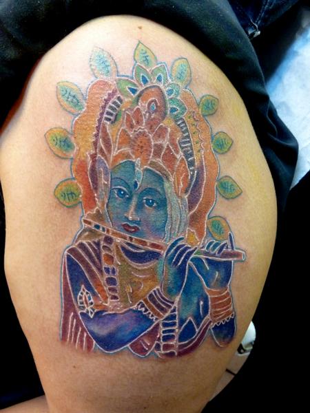 Tattoos - Hindu Goddess Krishna - 66832